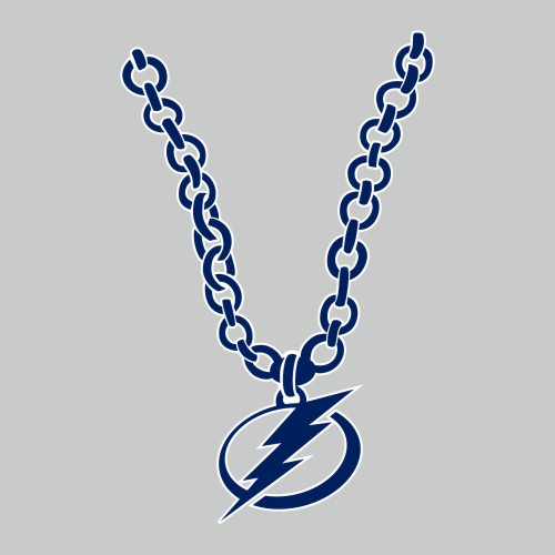 Tampa Bay Lightning Necklace logo iron on paper